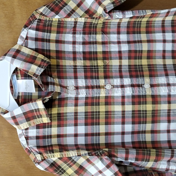 Janie and Jack plaid button down top - Picture 3 of 10